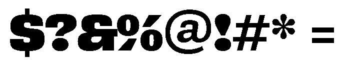 Bezzia Ultra Font OTHER CHARS