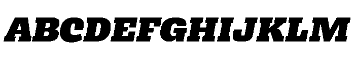 Bezzia UltraItalic Font UPPERCASE