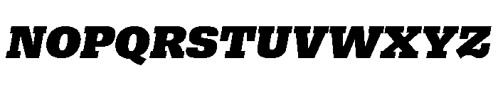 Bezzia UltraItalic Font UPPERCASE