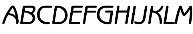 Benzion Oblique Font UPPERCASE