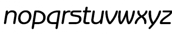 Benzion Oblique Font LOWERCASE
