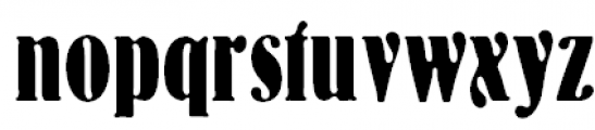 Bernhard Condensed Bold Font LOWERCASE