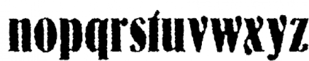 Bernhard Rough Font LOWERCASE