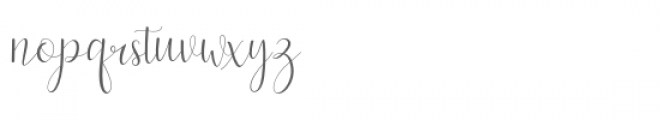 Bentley Script Font LOWERCASE