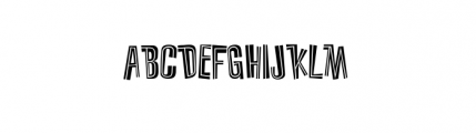 Beat Street Inline Font UPPERCASE