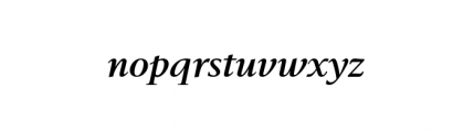 Berling Bold Italic Font LOWERCASE