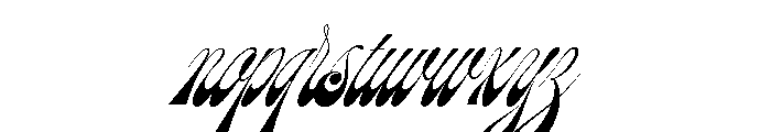 Beatle Light Font LOWERCASE