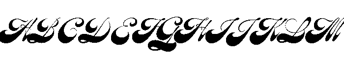 Beatle Regular Font UPPERCASE