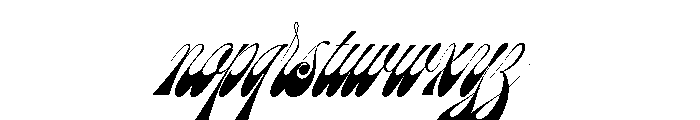 Beatle Regular Font LOWERCASE