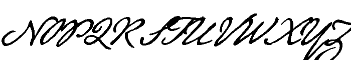 Beaurencourt Regular Font UPPERCASE