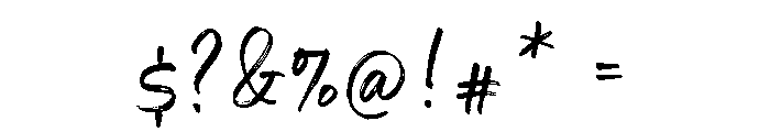 Beautiful Minds Script Brush Font OTHER CHARS