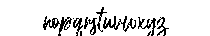 Beautiful Minds Script Brush Font LOWERCASE