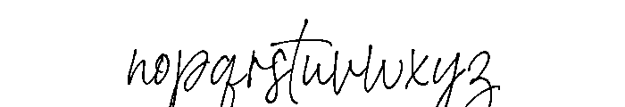 Beautiful Minds Script Pen Font LOWERCASE