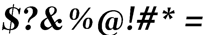 Beautiful Minds Serif Regular Italic Font OTHER CHARS