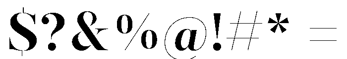 Beautiful Minds Serif Stencil Font OTHER CHARS