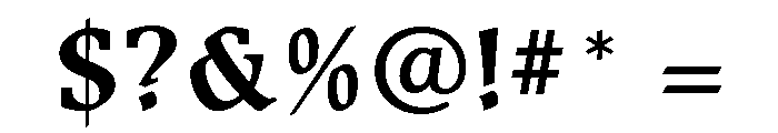 Beckenham Bold Font OTHER CHARS