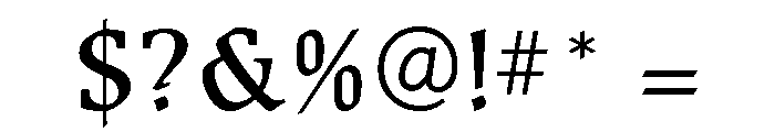 Beckenham Medium Font OTHER CHARS
