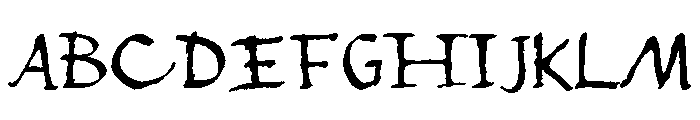 Bell Martellus Regular Font UPPERCASE