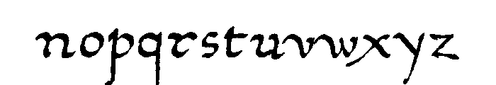 Bell Martellus Regular Font LOWERCASE