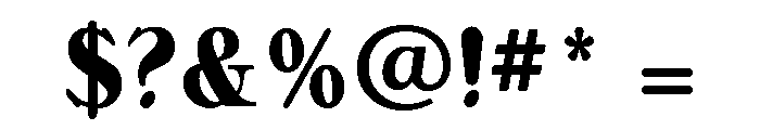 Bellini Condensed Bold Font OTHER CHARS
