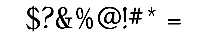 Bellini Condensed Original Regular Font OTHER CHARS