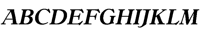 Bellini Medium Italic Font UPPERCASE