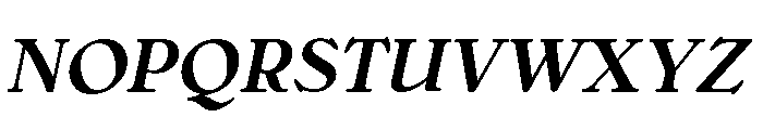 Bellini Medium Italic Font UPPERCASE