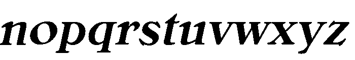 Bellini Medium Italic Font LOWERCASE