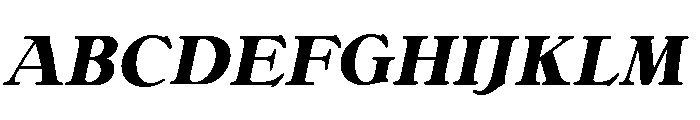 Bellini Original Bold Italic Font UPPERCASE