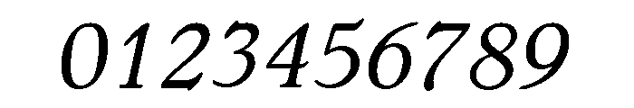 Bellini Original Italic Font OTHER CHARS
