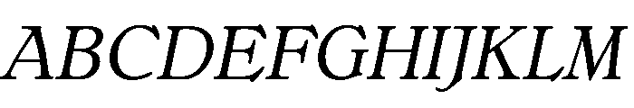 Bellini Original Italic Font UPPERCASE