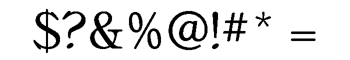 Bellini Original Small Caps Font OTHER CHARS