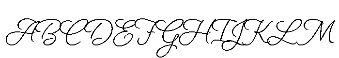 Beloved Script Bold Font UPPERCASE