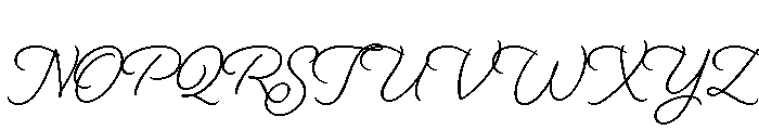 Beloved Script Bold Font UPPERCASE