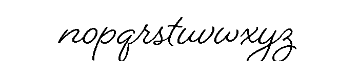Beloved Script Bold Font LOWERCASE