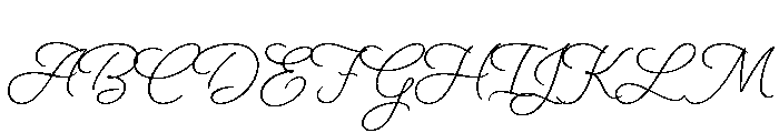 Beloved Script Regular Font UPPERCASE