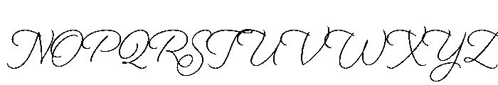 Beloved Script Regular Font UPPERCASE