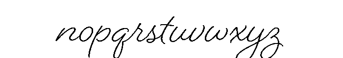 Beloved Script Regular Font LOWERCASE