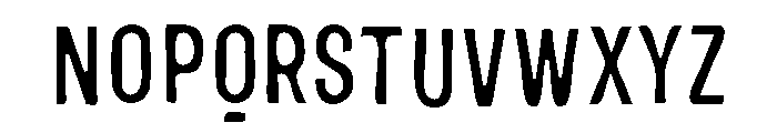 Bemba Sans Condensed Fill Font UPPERCASE