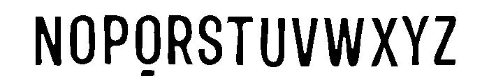 Bemba Sans Condensed Fill Font LOWERCASE