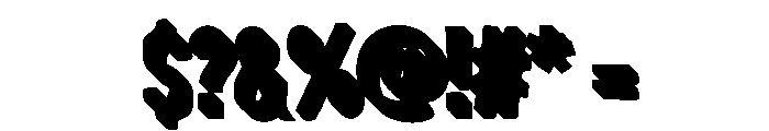 Bemba Sans Condensed Shadow One Font OTHER CHARS