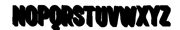 Bemba Sans Condensed Shadow One Font UPPERCASE