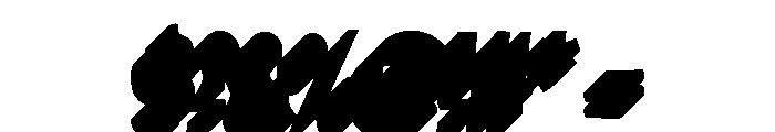 Bemba Sans Condensed Shadow Two Font OTHER CHARS
