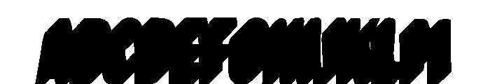 Bemba Sans Condensed Shadow Two Font UPPERCASE