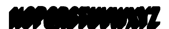 Bemba Sans Condensed Shadow Two Font LOWERCASE