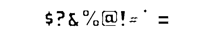 Bemba Sans Fill Font OTHER CHARS