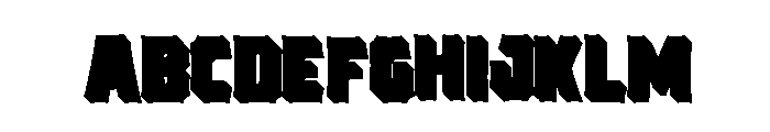 Bemba Sans Shadow One Font UPPERCASE