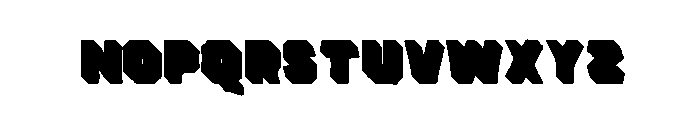 Bemba Sans Shadow One Font LOWERCASE