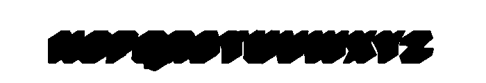 Bemba Sans Shadow Two Font LOWERCASE