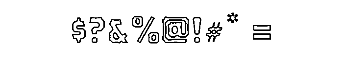 Bemba Sans Stroke Font OTHER CHARS
